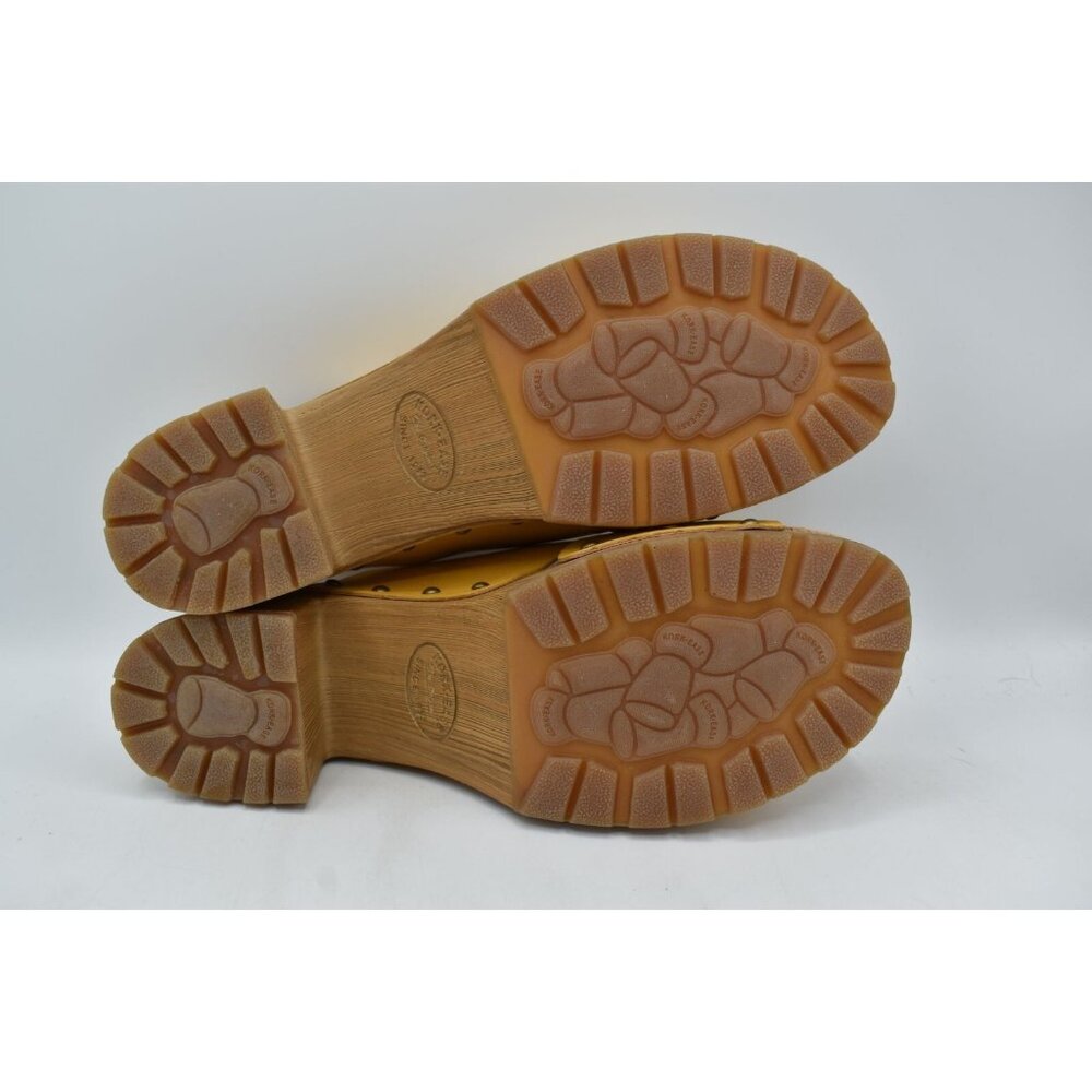 Kork-Ease Womens Size 10 Tatum Yellow Full Grain Leather Heeled Platform Sandals - Picture 5 of 13